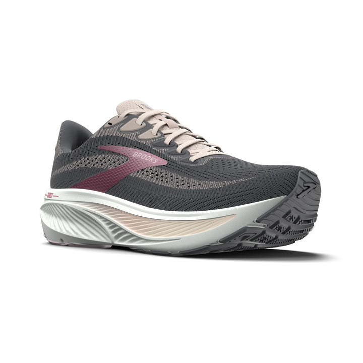 Brooks Womens Ghost 17 - Poppy Seed/Pink/Bluewash - Neutral - SS26