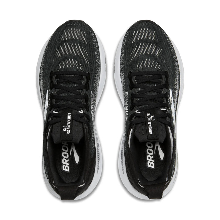 Brooks Womens Adrenaline GTS 25 - Black/Grey/White - Stability - SS26