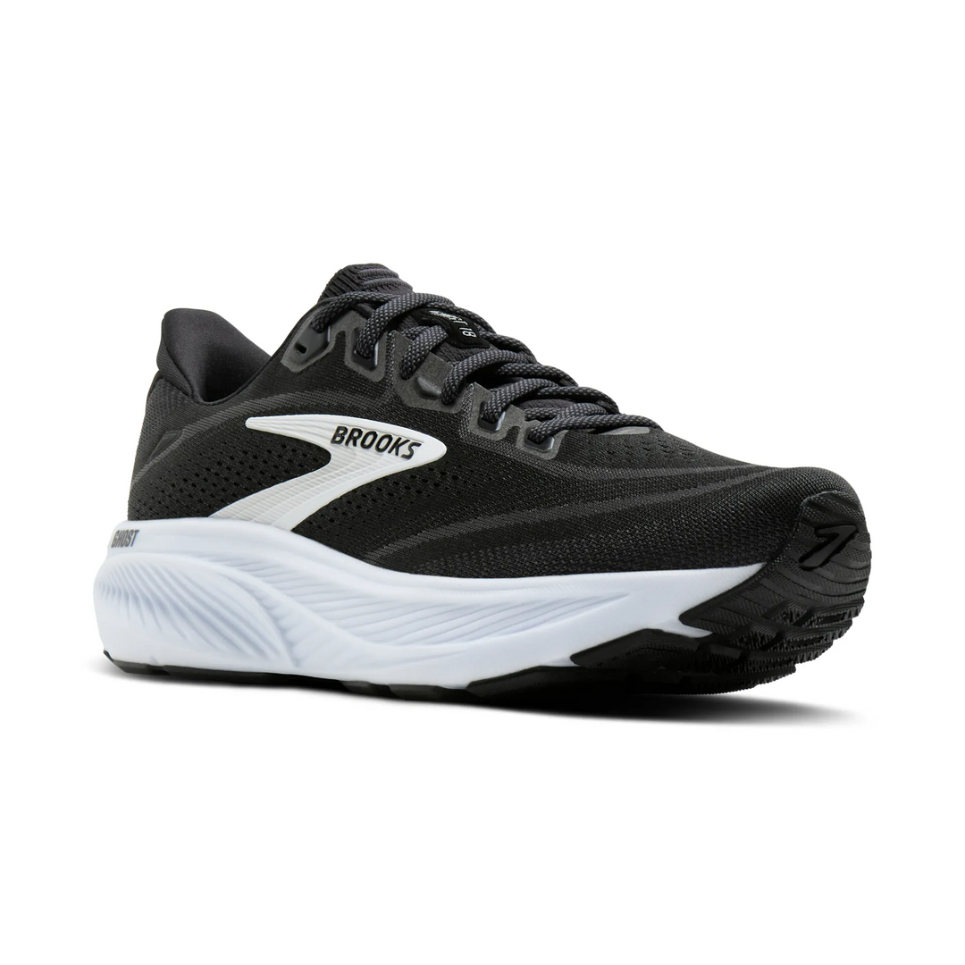 Brooks Womens Ghost 18 - Black/Grey/White - Neutral - AW26