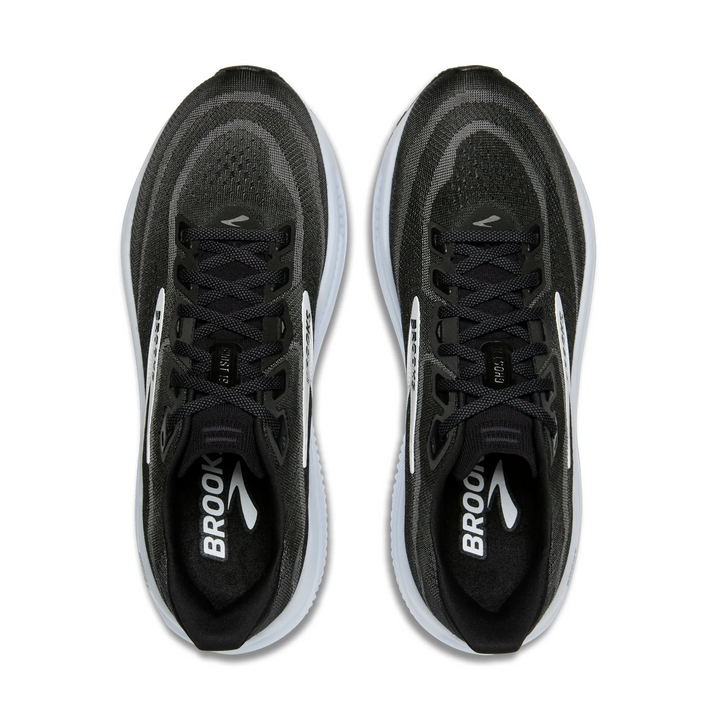 Brooks Womens Ghost 18 - Black/Grey/White - Neutral - AW26