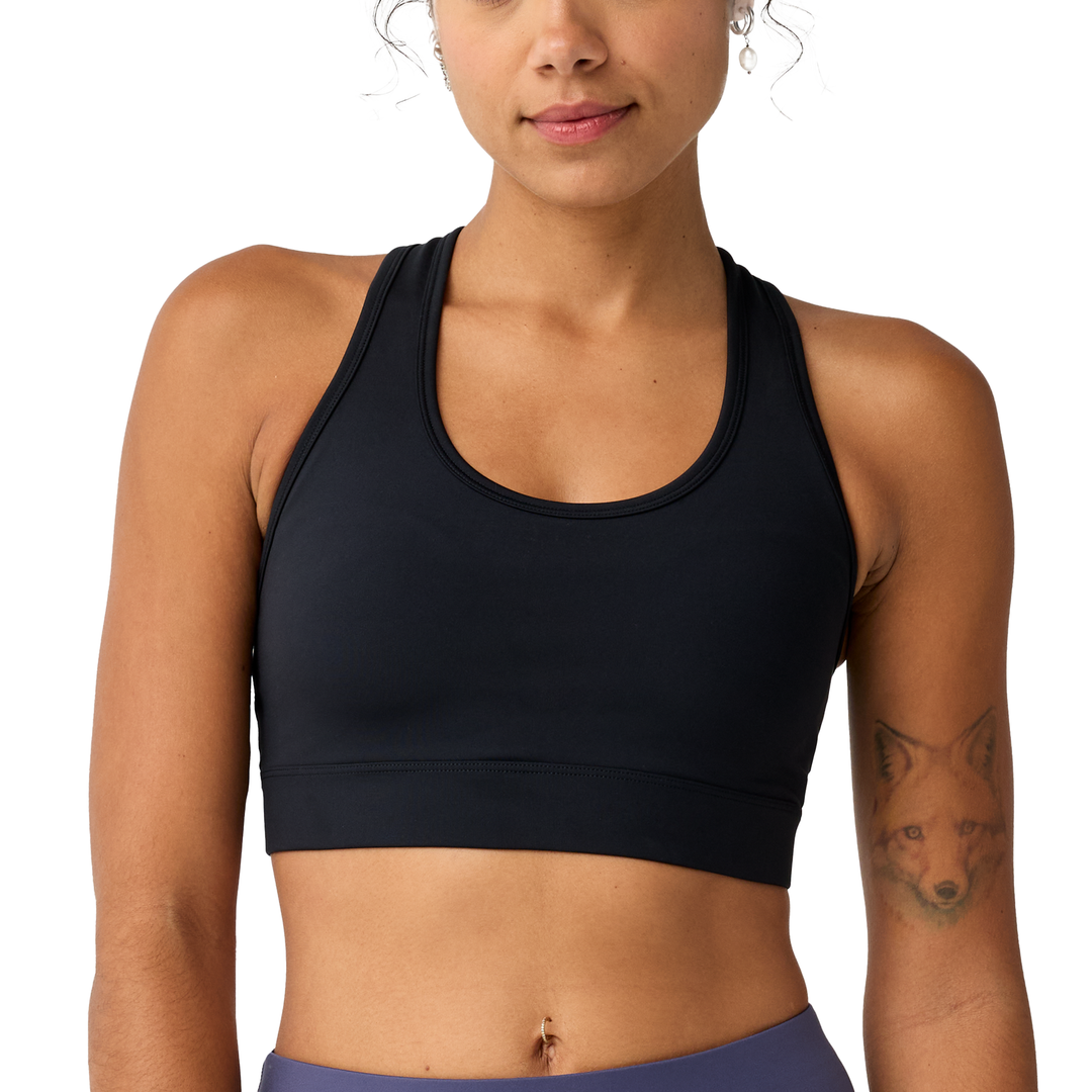 Brooks Womens Dash Padded Sports Bra - Black - AW26