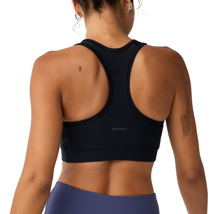 Brooks Womens Dash Padded Sports Bra - Black - AW26