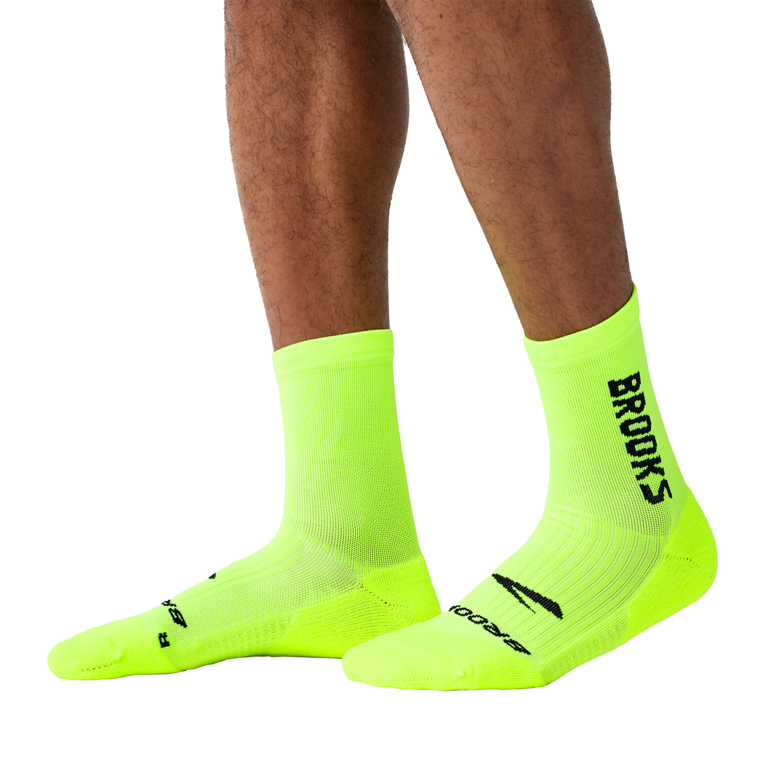 Brooks Unisex Ghost Crew Run Sock - Sun Glare/Brooks