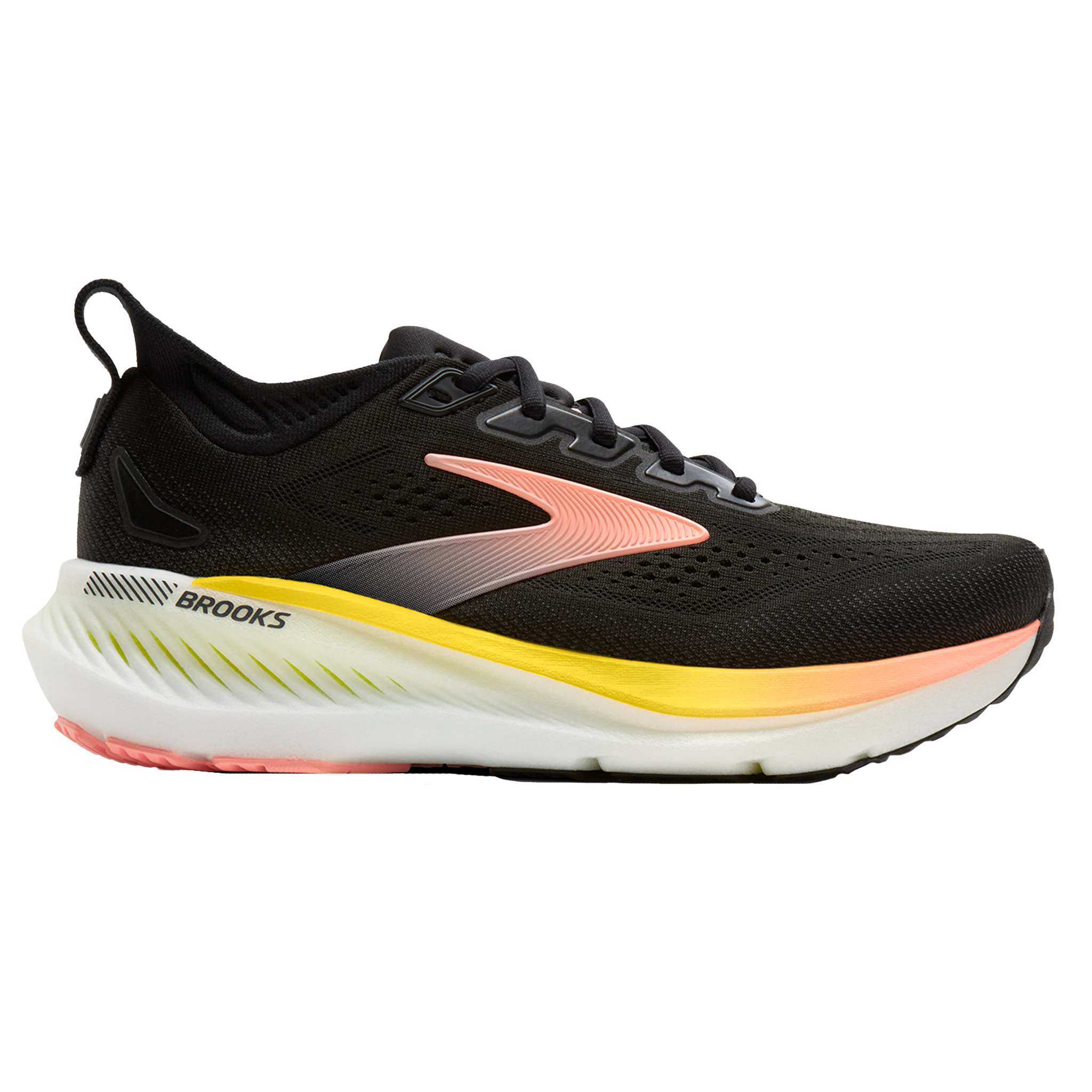 Brooks Womens Glycerin GTS 23 - Black/Peach/Nightlife - Stability - AW26