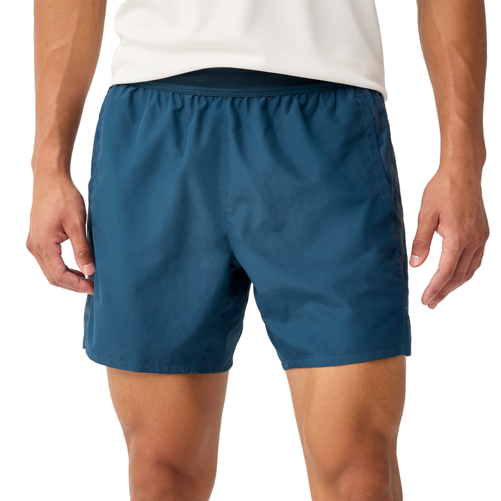 Brooks Mens Dash Short - Reflective Wordmark/Indigo - AW26