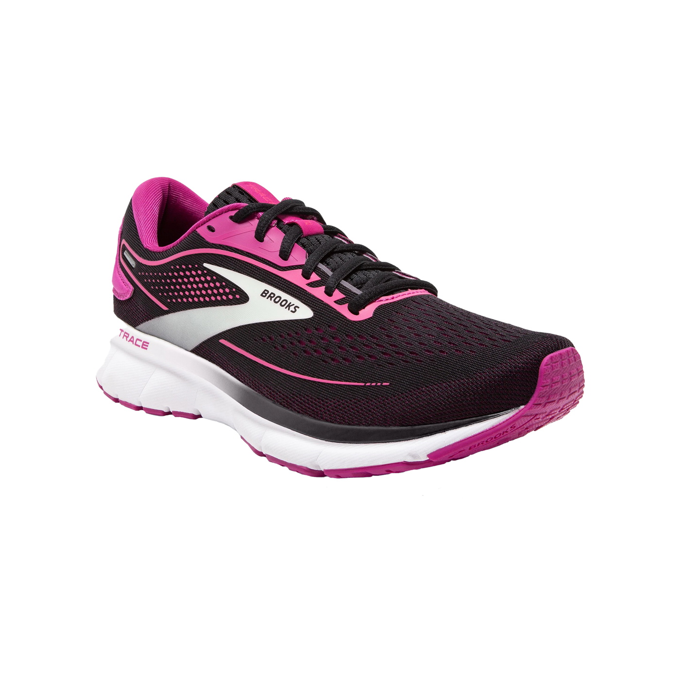 Brooks Womens Trace 2 - Black/Festival Fuchsia/Pink Flambe - Neutral