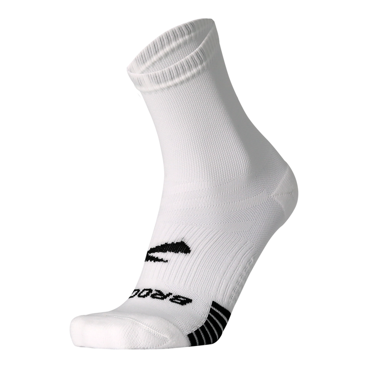 Brooks Unisex Ghost Lite Crew Run Sock (2 Pack) - White