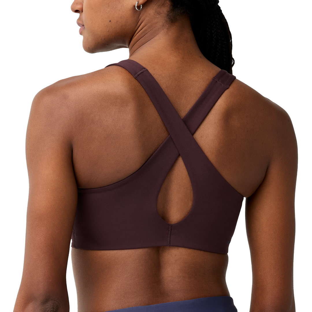 Brooks Womens Chaser Padded Sports Bra - Cocoa - AW26
