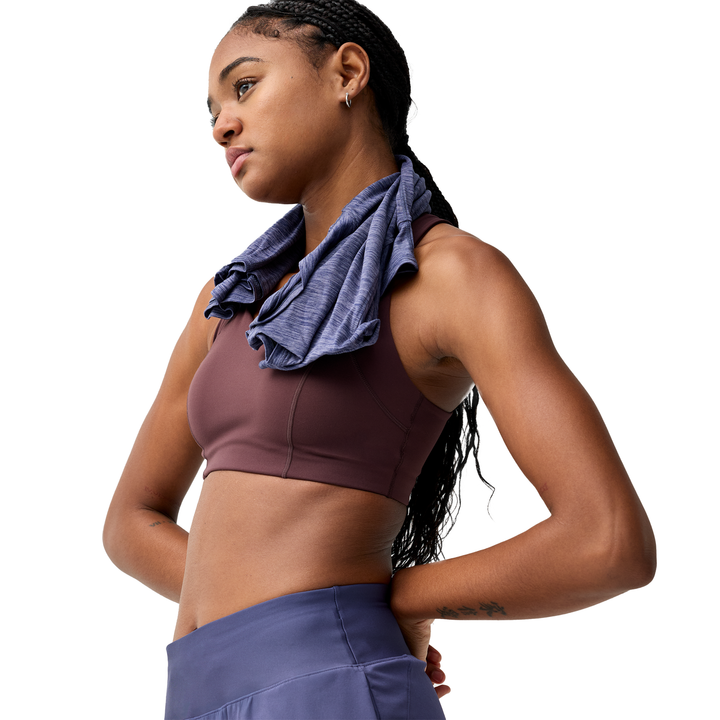 Brooks Womens Chaser Padded Sports Bra - Cocoa - AW26