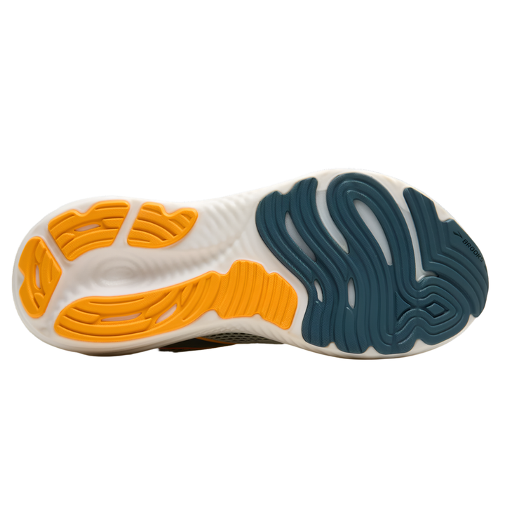Brooks Mens Glycerin 22 - Smoke/Stormy/Orange - Neutral - AW25