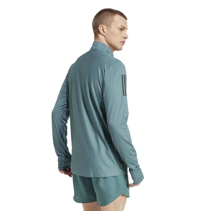 Adidas Mens Own the Run Half-Zip - Preloved Teal