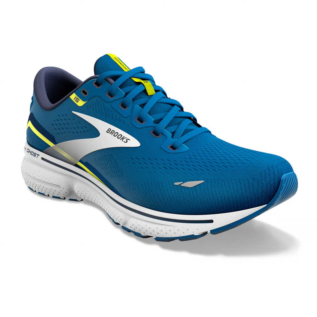 Brooks Mens Ghost 15 - Blue/Nightlife/White - Neutral