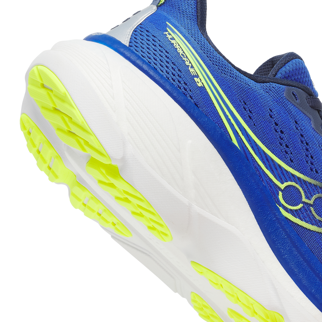 Saucony Mens Hurricane 25 - Lapis/Citron - Stability - AW25