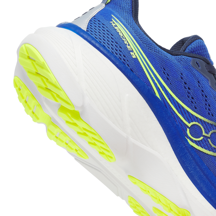 Saucony Mens Hurricane 25 - Lapis/Citron - Stability - AW25