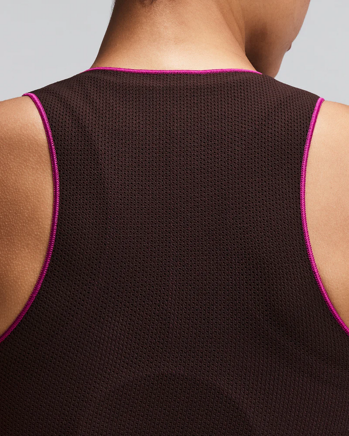 Bandit Women's StretchKnit Pop Stitch Run Tank - Espresso - AW26