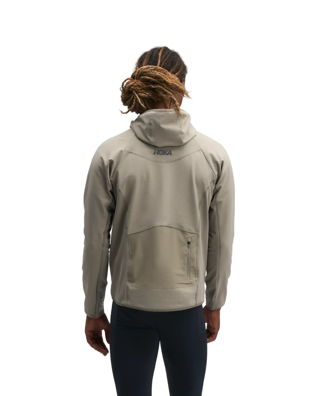 Hoka Mens Skyglow Half Zip - Pebble Grey - AW26