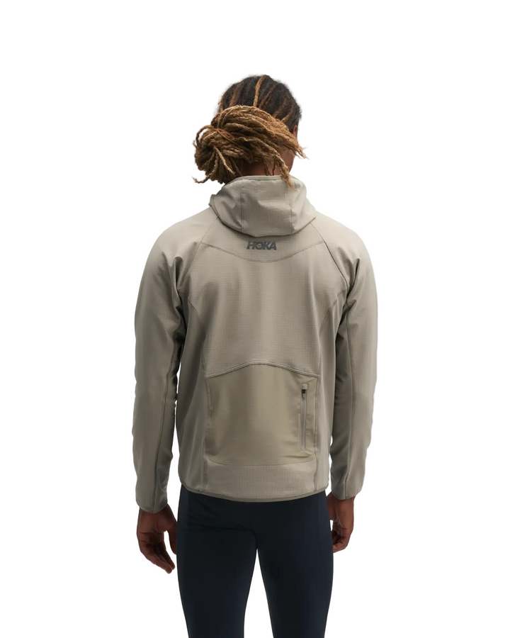 Hoka Mens Skyglow Half Zip - Pebble Grey - AW26