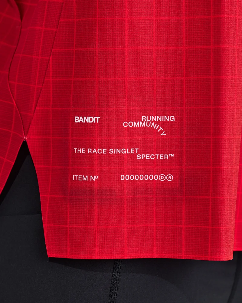 Bandit Men's Specter Race Singlet with Flo pack - Oxide Red - AW26