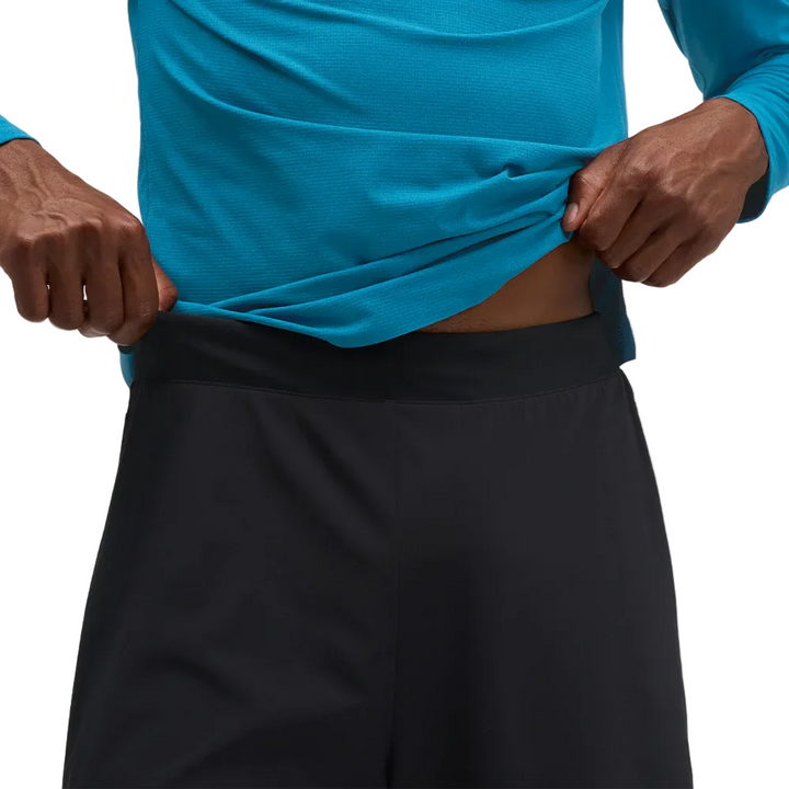 Hoka Mens Glide 7" 2in1 Short - Black - AW26