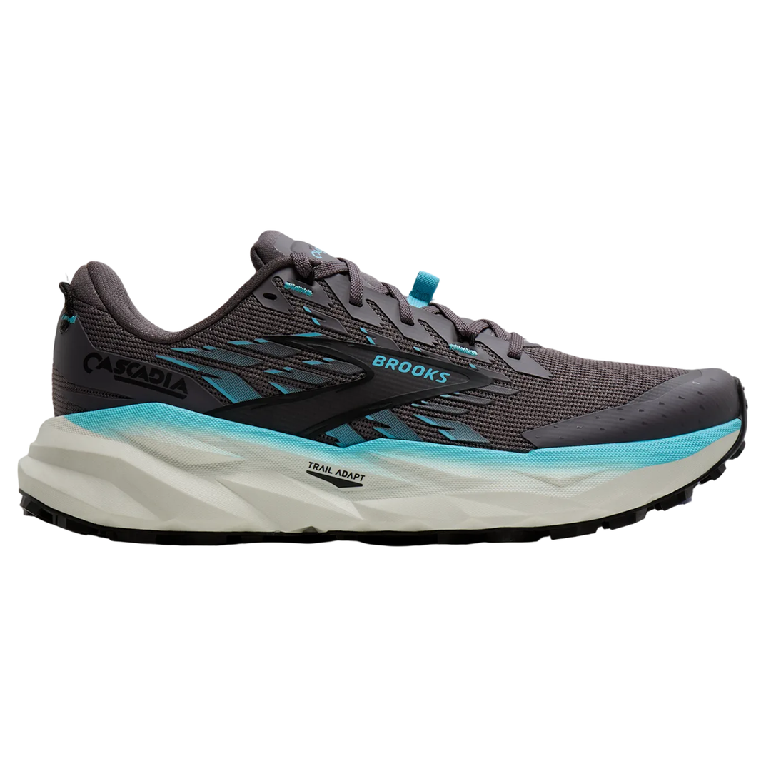 Brooks Womens Cascadia 19 - Rabbit/Black/Bluefish - Trail - SS26