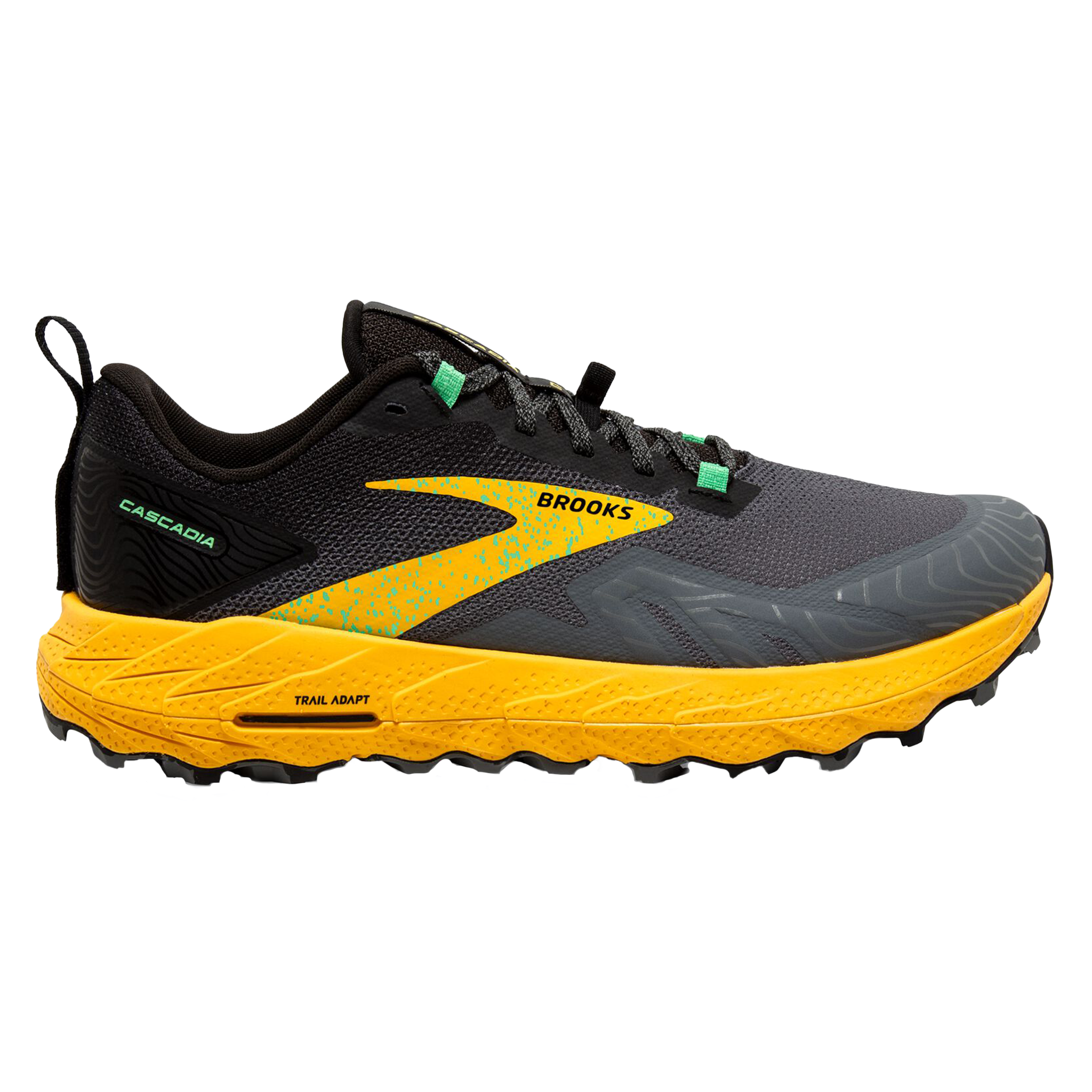 Brooks Mens Cascadia 17 - Lemon Chrome/Sedona Sage - Trail