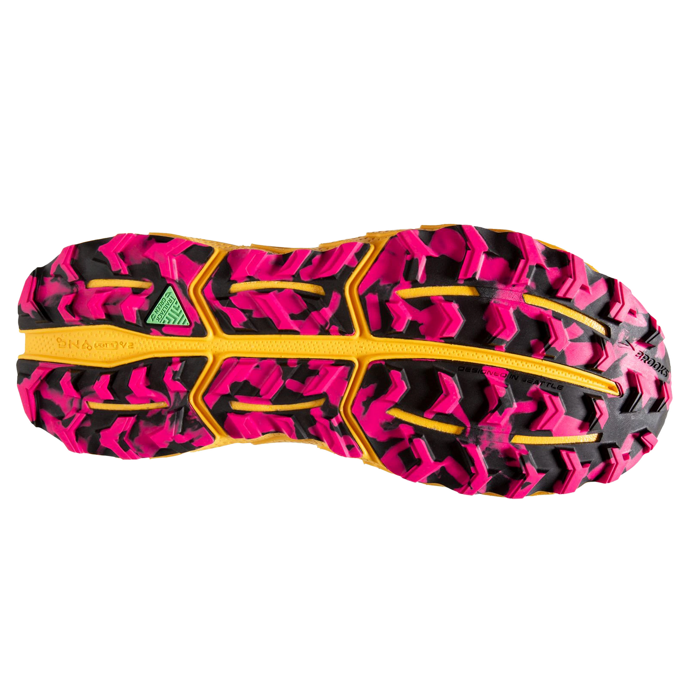 Brooks Womens Cascadia 17 - Diva Pink/Black/Lemon Chrome - Trail