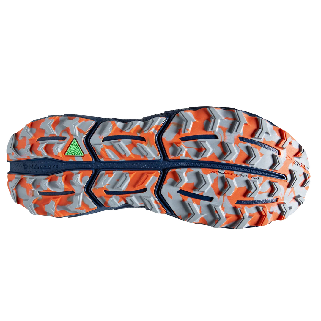 Brooks Mens Cascadia 17 GTX - Black/Blue/Firecracker - Trail