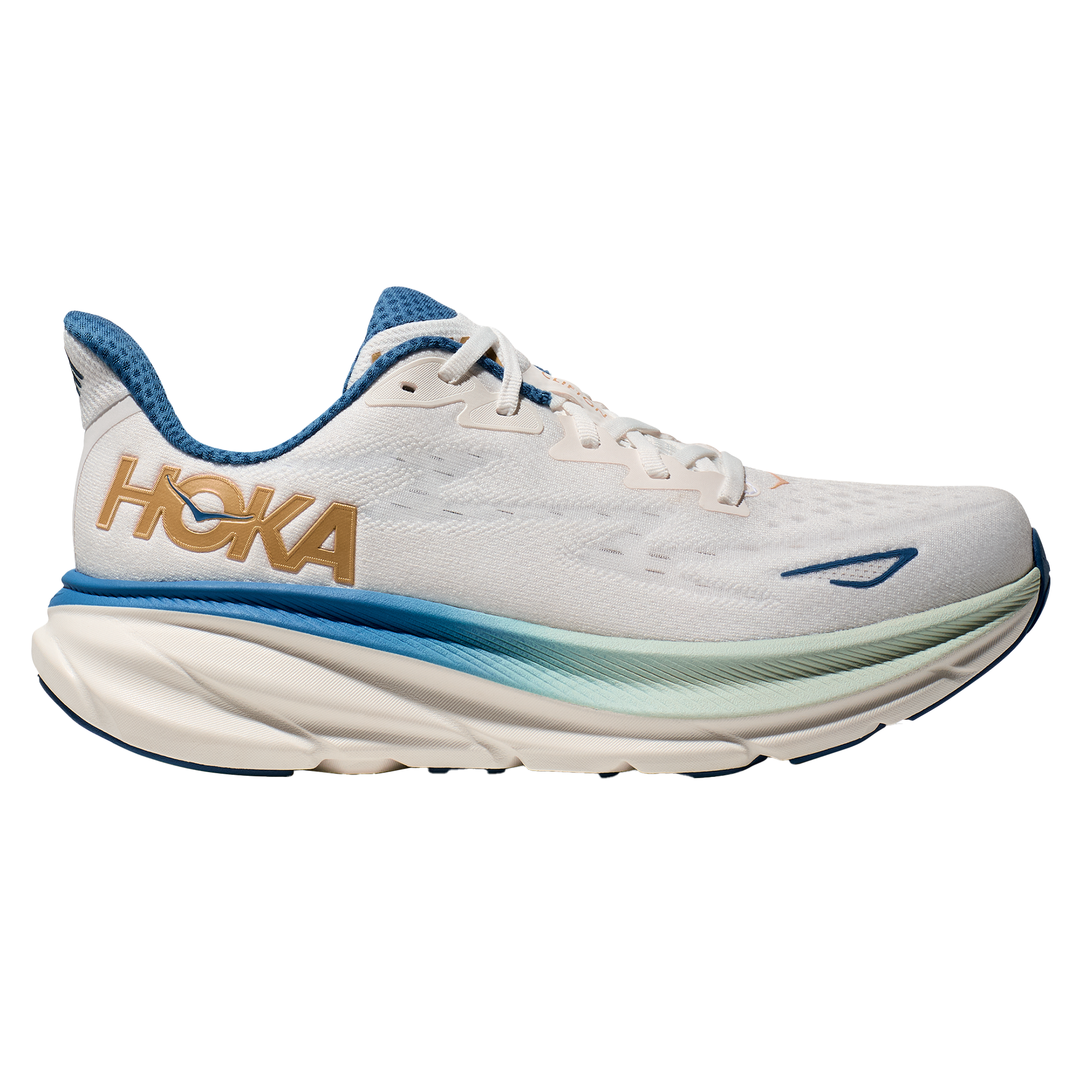 Hoka Mens Clifton 9 - Frost/ Gold - Neutral