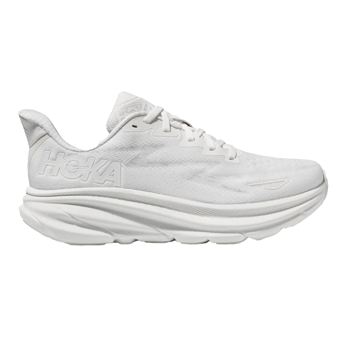 Hoka Womens Clifton 9 - White/White - Neutral