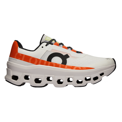 ON Mens Cloudmonster - Undyed White/Flame