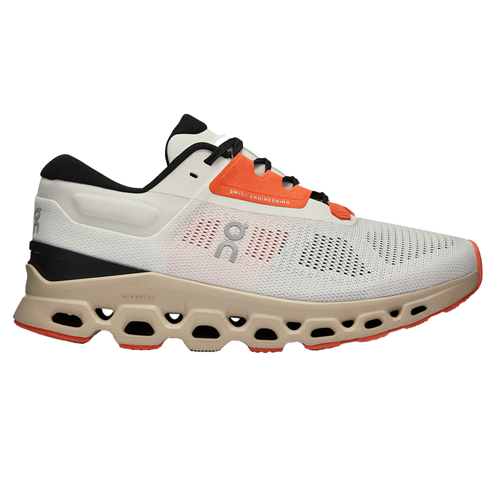 ON Womens Cloudstratus 3 - Undyed-White/Sand