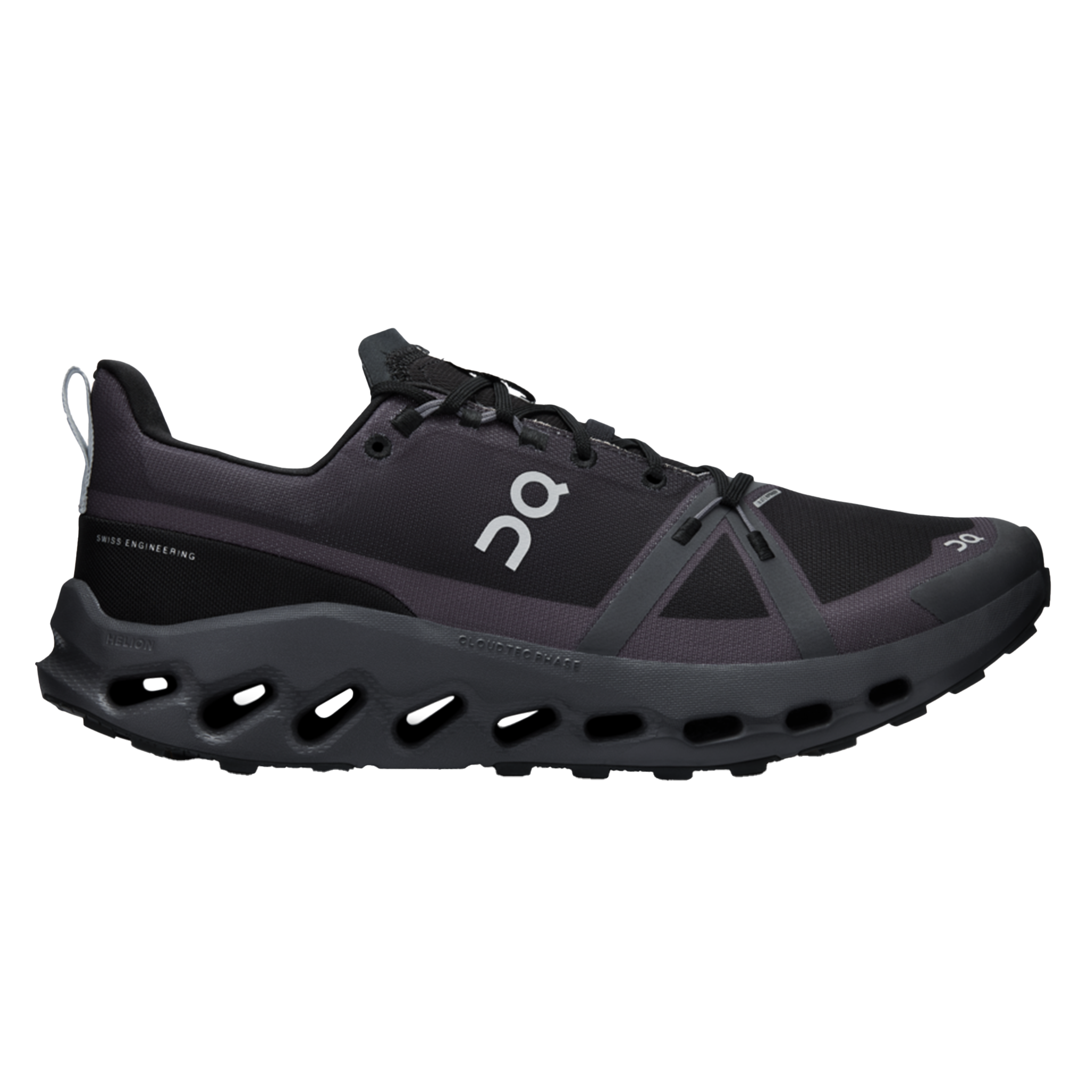 ON Mens Cloudsurfer Trail WP - Black/Eclipse - Trail