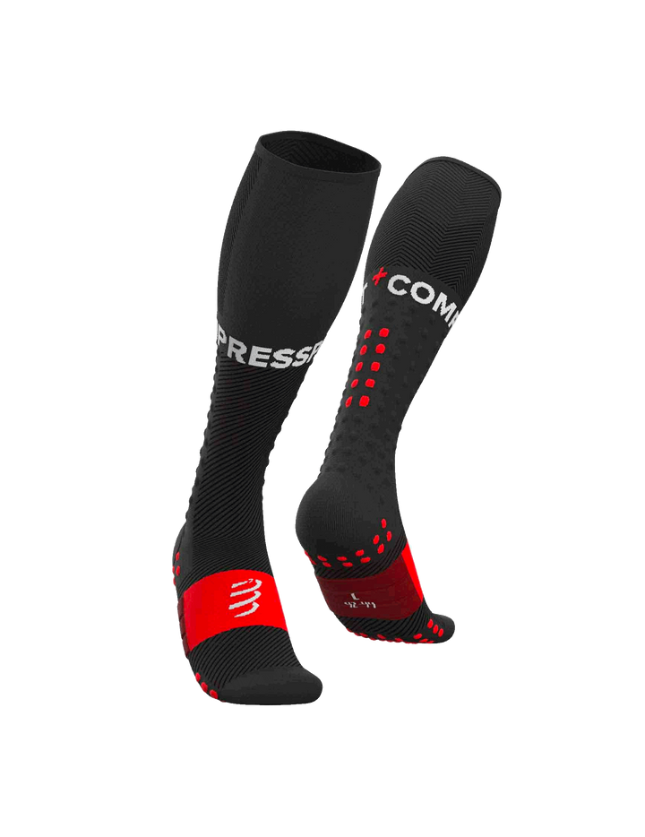 Compressport Full Run Socken – Schwarz/Rot