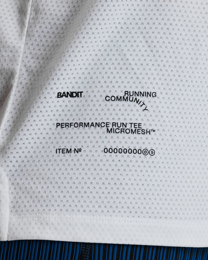 Bandit Mens Micromesh Performance Tee - White - SS26