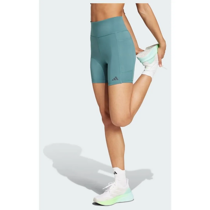Adidas Womens Own The Run 5" Shorts - Teal