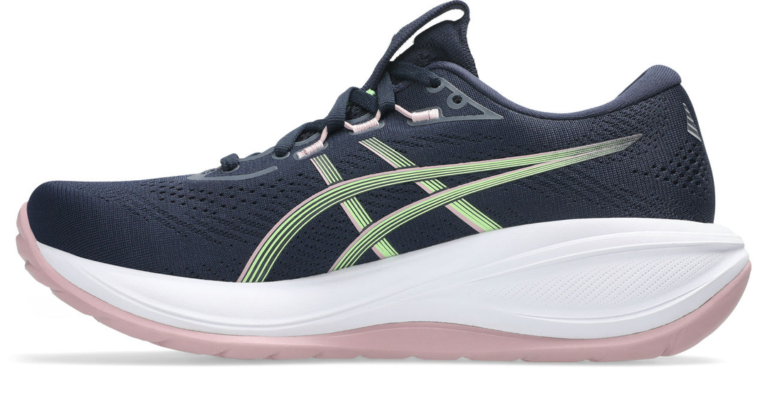 Asics Damen Gel Cumulus 28 – Midnight/Illuminate Green – Neutral – SS26
