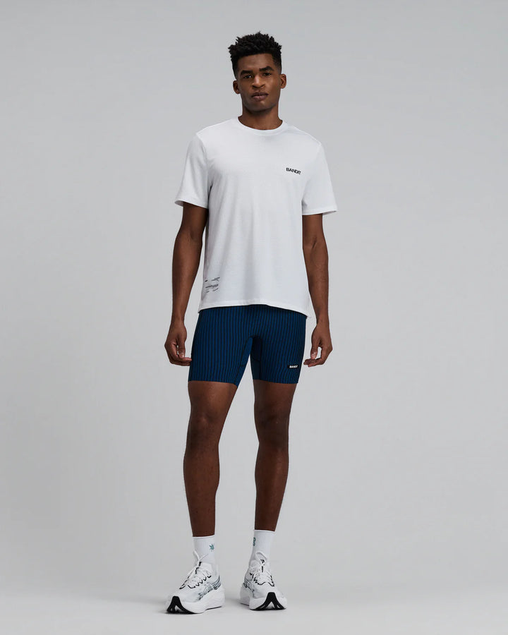 Bandit Mens Micromesh Performance Tee - White - SS26
