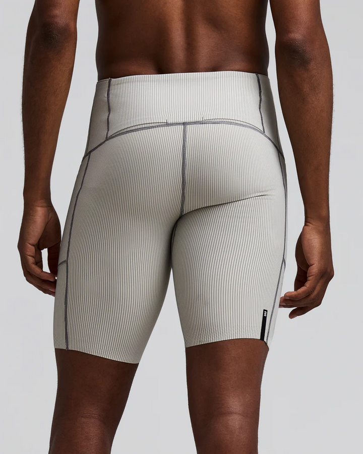 Bandit Men's Striped Cadence Half Tights - Plaster/Slate - AW26