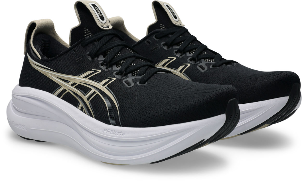 Asics Mens Gel Nimbus 28 - Black/Feather Grey - Neutral - SS26