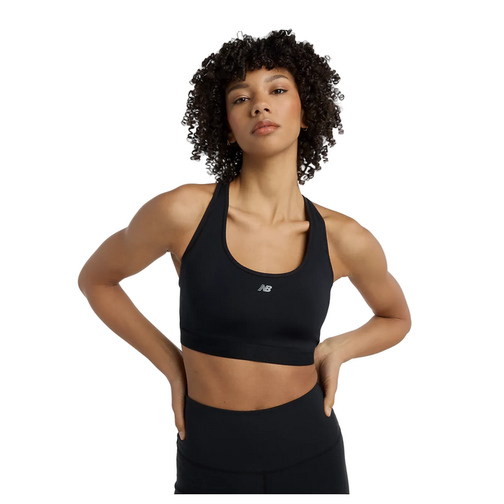 New Balance Womens Essential Run Bra - Black