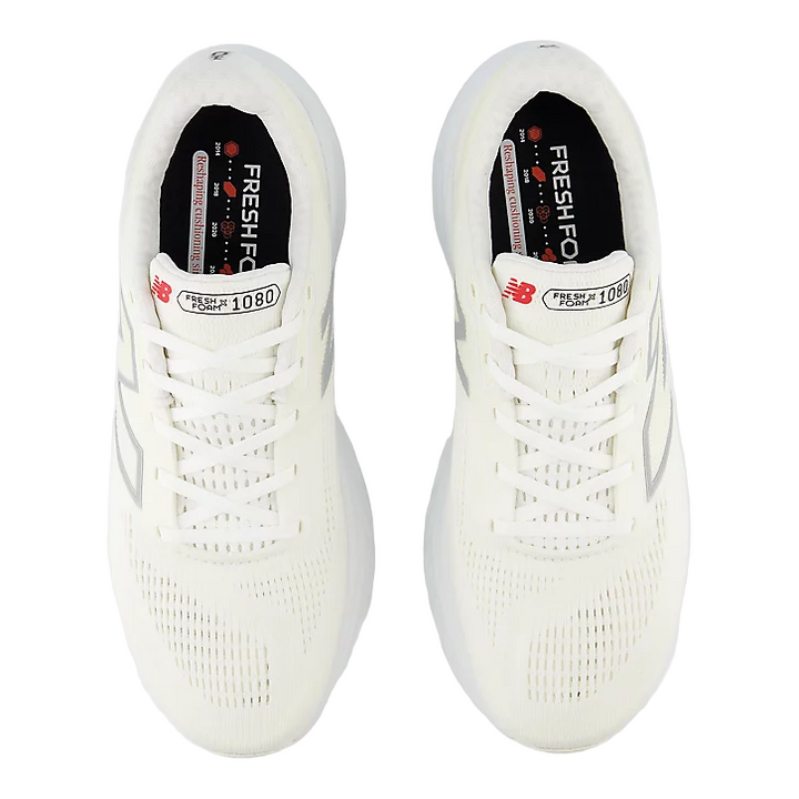 New Balance Mens 1080V14 - White/Silver Metallic/Sea Salt - Neutral