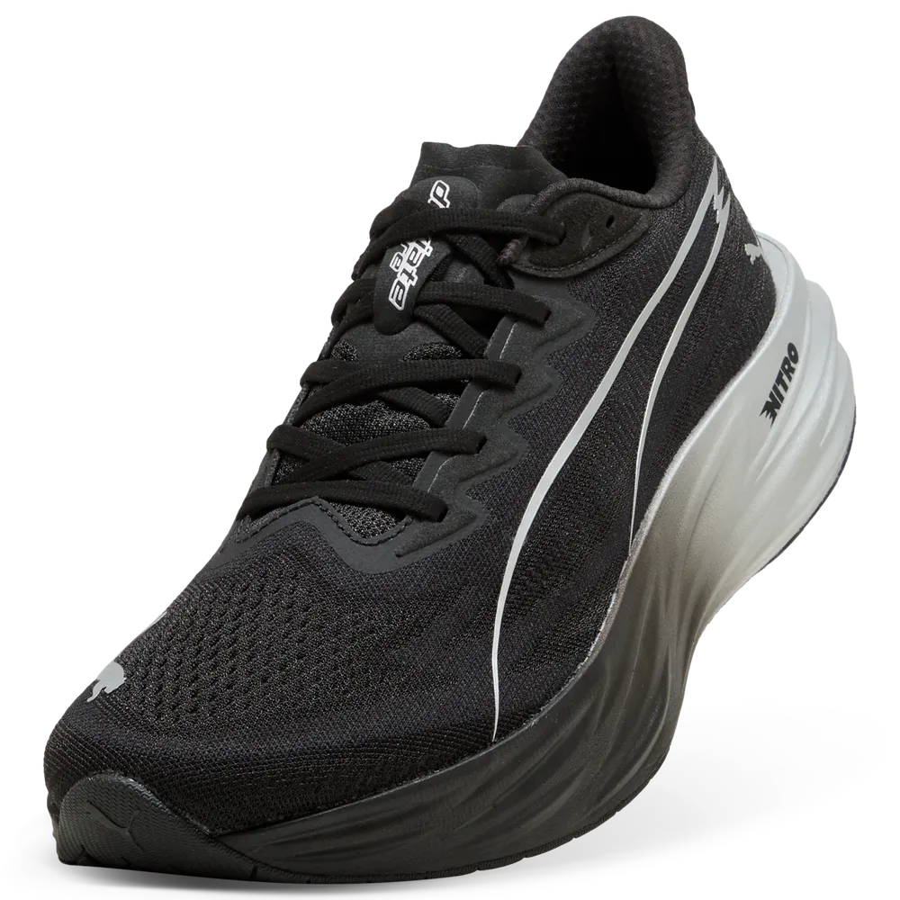 Puma Mens Deviate Pure NITRO - Puma Black/Flat Dark Gray/Puma Silver - Neutral - AW26