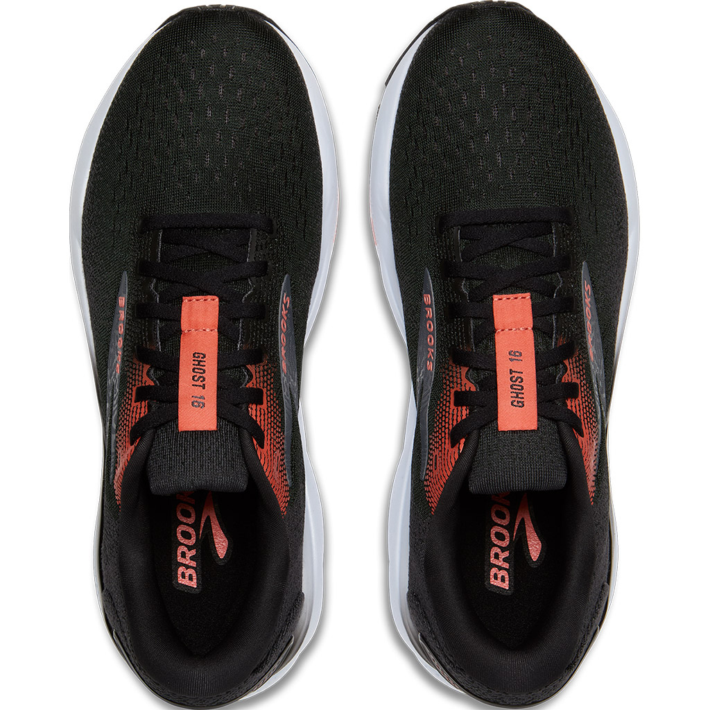 Brooks Mens Ghost 16 - Black/Ebony/Burnt Sienna - Neutral
