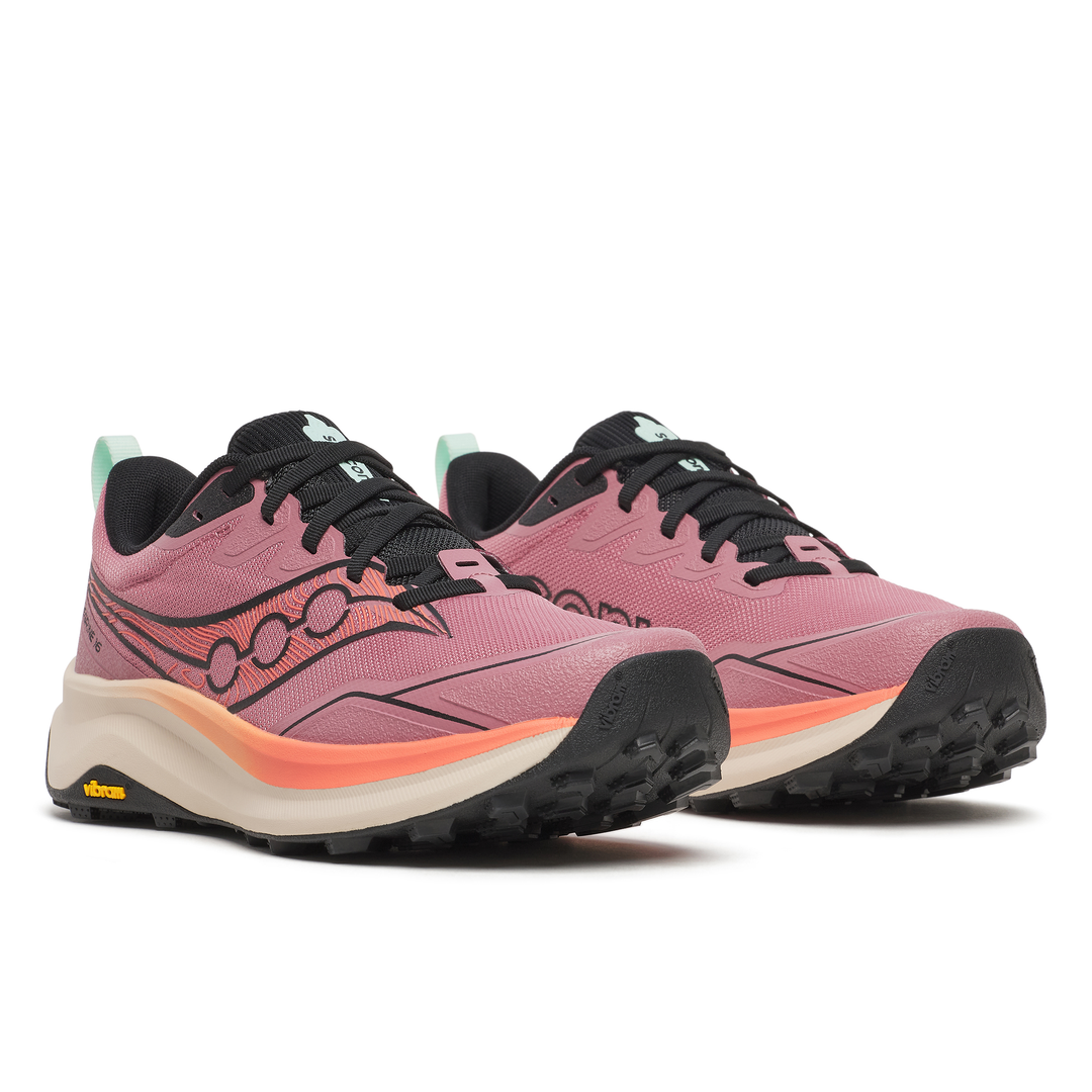 Saucony Womens Peregrine 16 - Mauve/Salmon - Trail - SS26