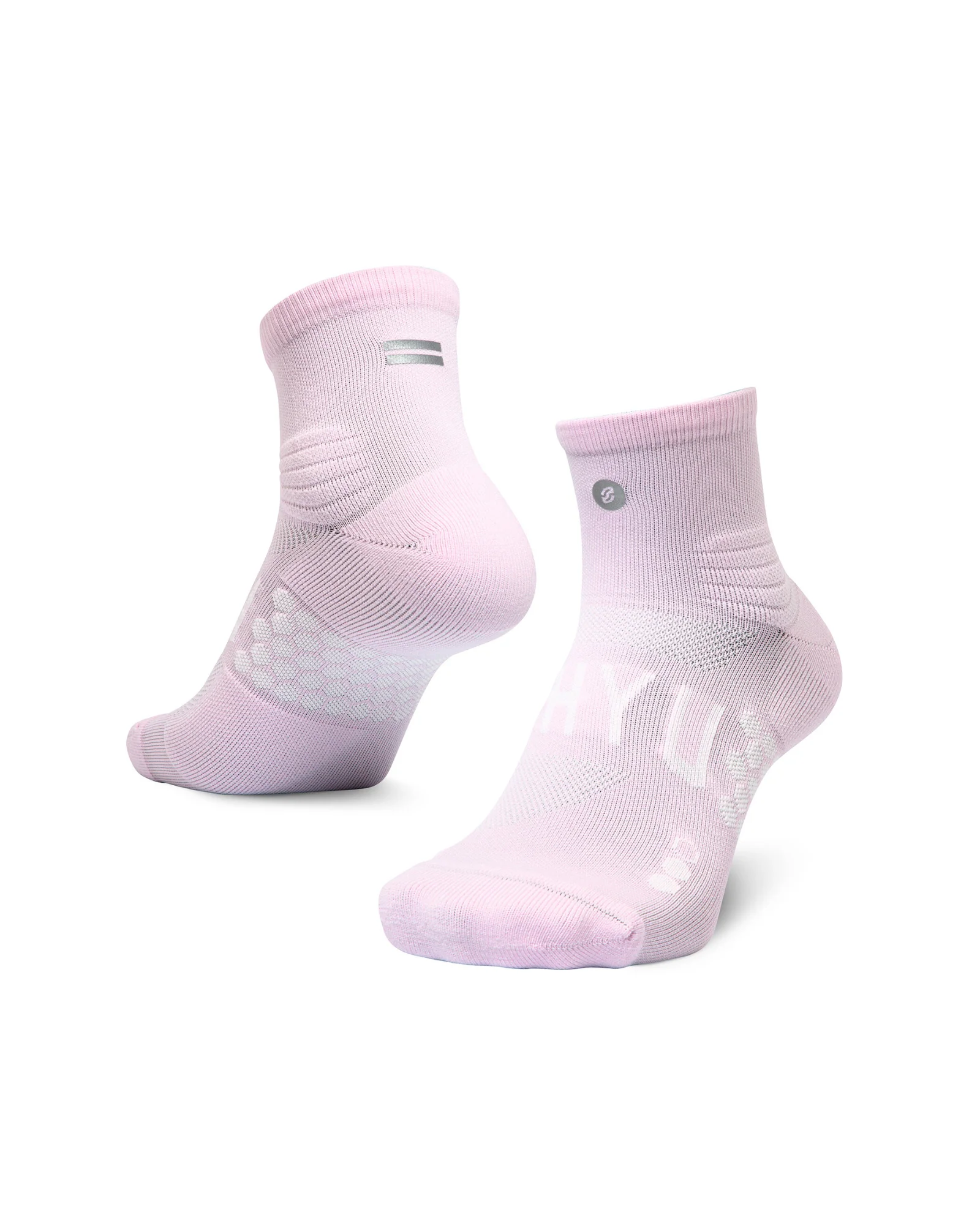 SHYU Racing Quarter Crew Socks - Petal/Petal/Petal