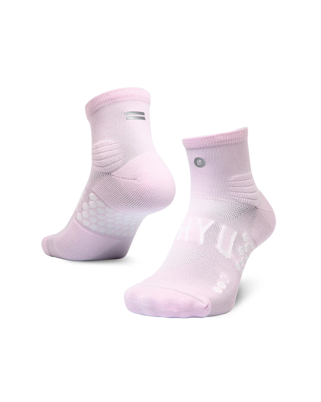 SHYU Racing Quarter Crew Socken – Blütenblatt/Blütenblatt/Blütenblatt
