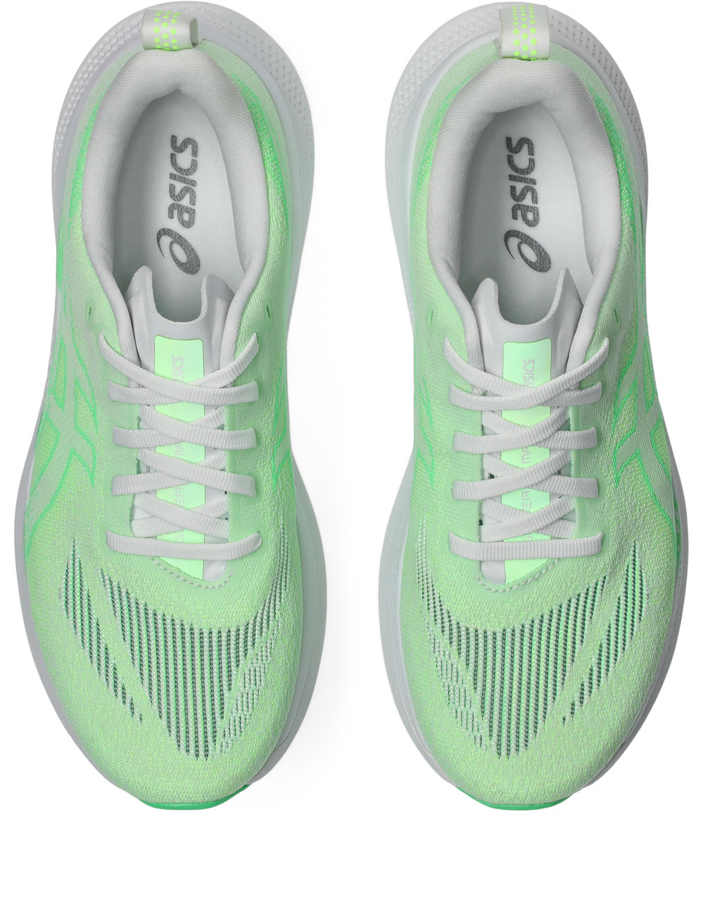 Asics Womens Glideride Max 2 - White/Vital Green - Neutral - SS26