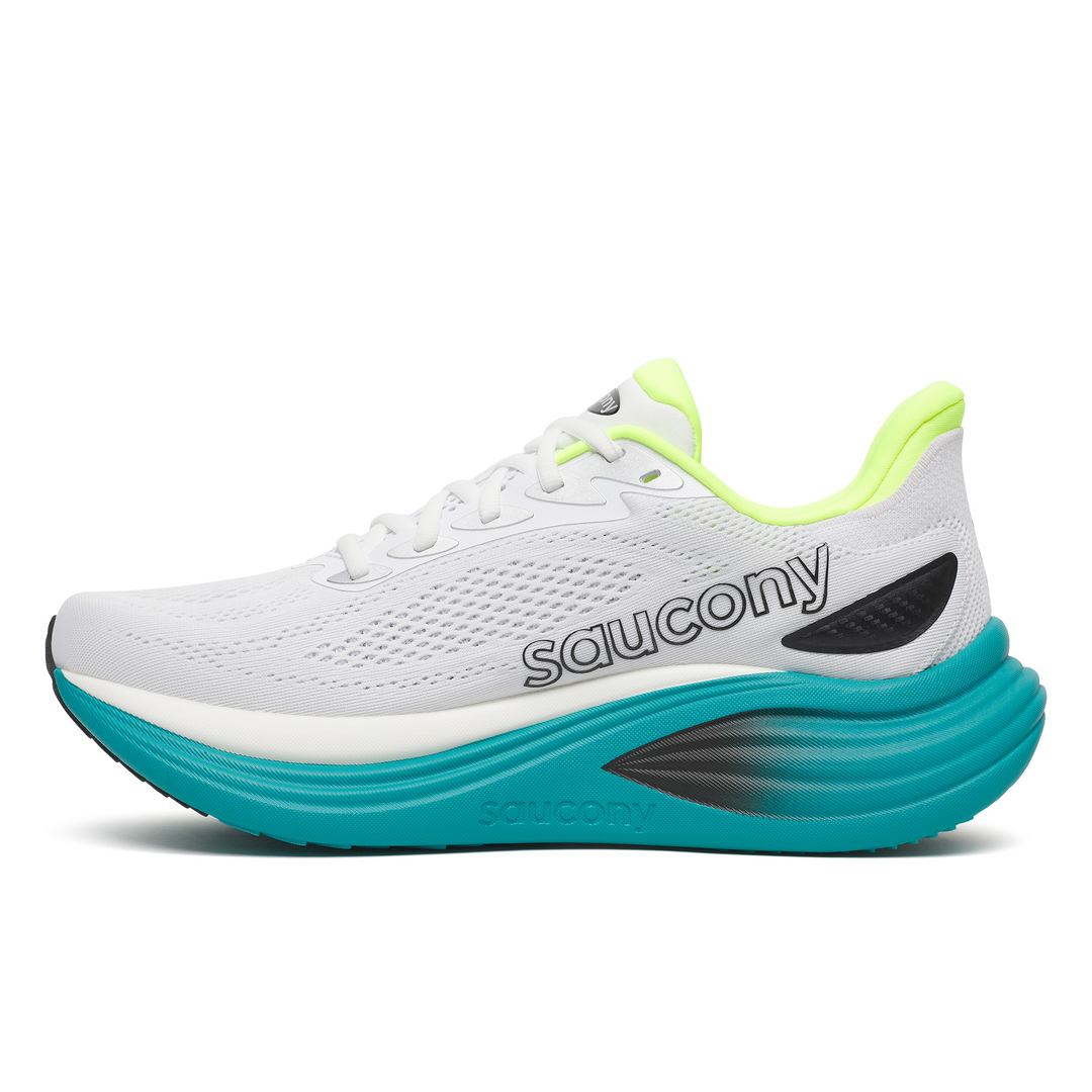Saucony Mens Triumph 24 - White/Tranquil - Neutral - AW26
