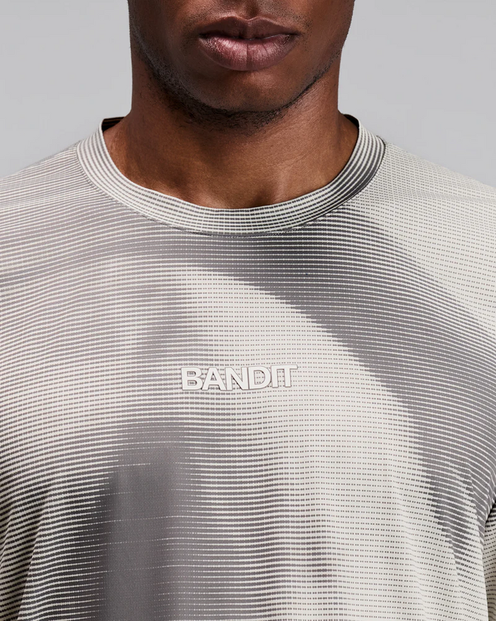 Bandit Men's Specter Performance Tee with Flopack - Two Tone Dotted Gradient - Slate/Plaster - AW26