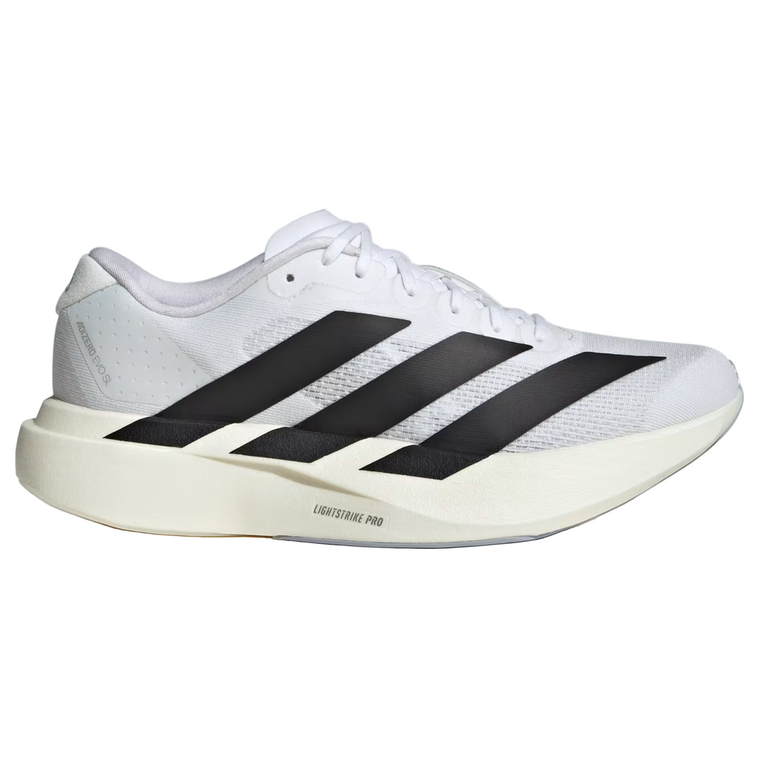 Adidas Womens Adizero Evo SL - Cloud White/Core Black/Cloud White - Neutral - AW25